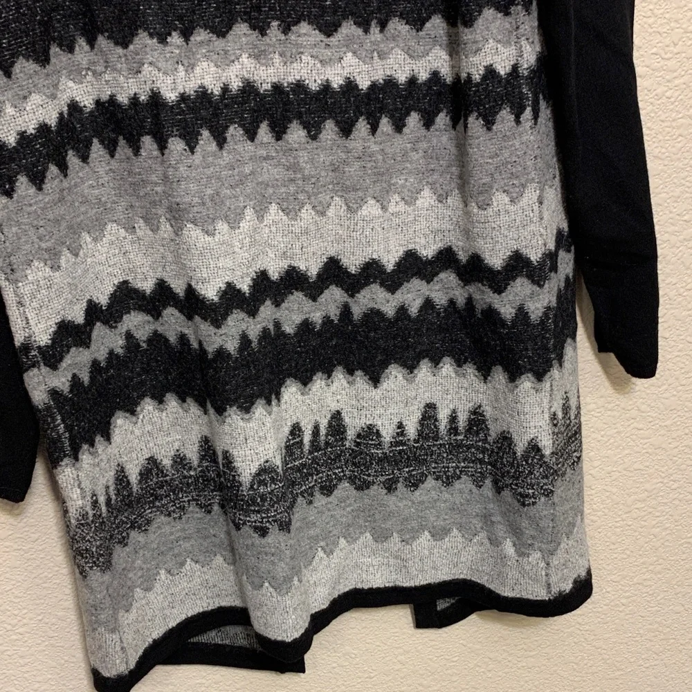 Laura Ashley long cardigan sz L wool blend winter fall preppy career work church